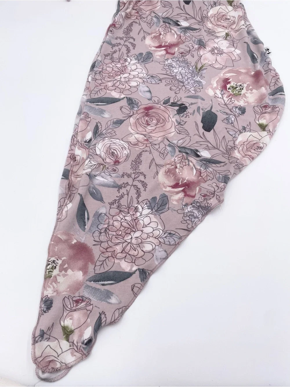 Bundle of 2 Knotted Gown Baby Girl Sleepers Jax & Lennon Mebie Baby Newborn 0-3